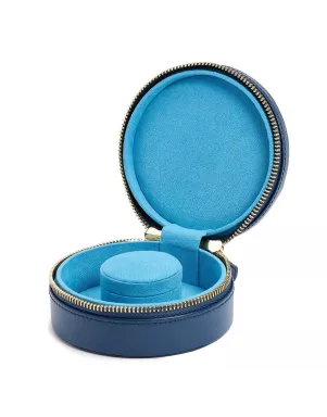 392317 Sophia Round Mini Travel Zip Case WOLF Indigo