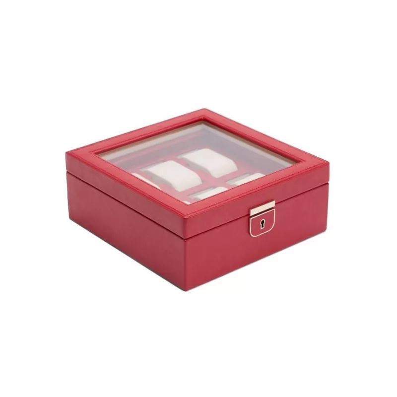 213872 Palermo 6 PC Watch Box - Red WOLF