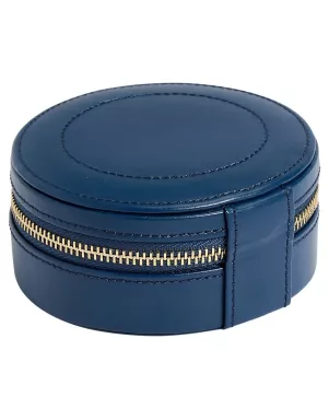 392317 Sophia Round Mini Travel Zip Case WOLF Indigo