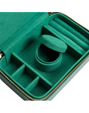 392212 Sophia Travel Zip Case WOLF Forest Green