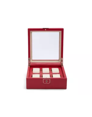 213872 Palermo 6 PC Watch Box - Red WOLF