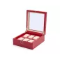 213872 Palermo 6 PC Watch Box - Red WOLF