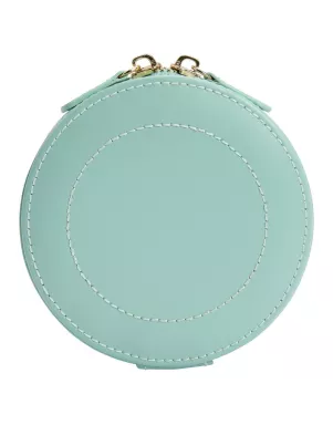 392330 Sophia Round Mini Travel Zip Case WOLF Jade