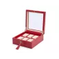 213872 Palermo 6 PC Watch Box - Red WOLF