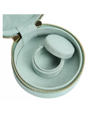 392330 Sophia Round Mini Travel Zip Case WOLF Jade
