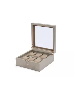 213878 Palermo 6 PC Watch Box - Pewter WOLF