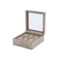 213878 Palermo 6 PC Watch Box - Pewter WOLF