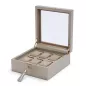 213878 Palermo 6 PC Watch Box - Pewter WOLF