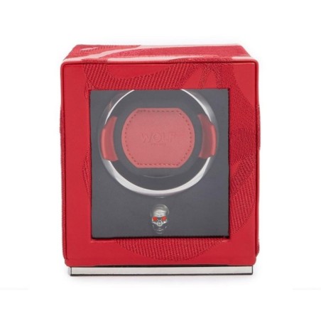 493172 Memento Mori Cub Watch Winder WOLF with Cover Red