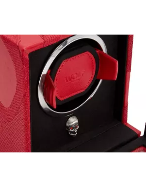 493172 Memento Mori Cub Watch Winder WOLF with Cover Red