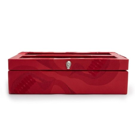 493572 Memento Mori 10pc Watch Box WOLF Red