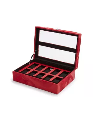 493572 Memento Mori 10pc Watch Box WOLF Red