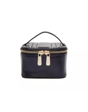 766517 Maria Zip Jewelry Cube - Navy WOLF