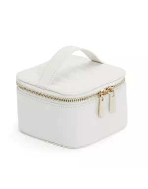 766553 Maria Zip Jewelry Cube - White WOLF