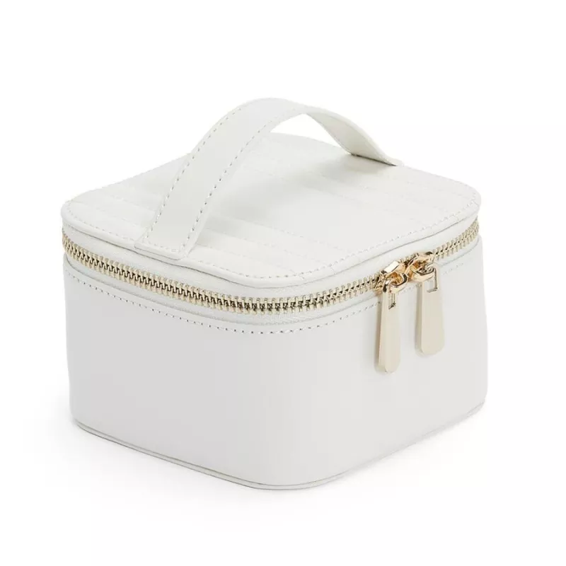 766553 Maria Zip Jewelry Cube - White WOLF