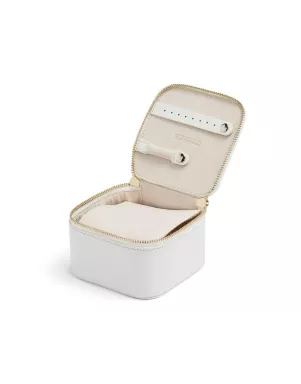 766553 Maria Zip Jewelry Cube - White WOLF