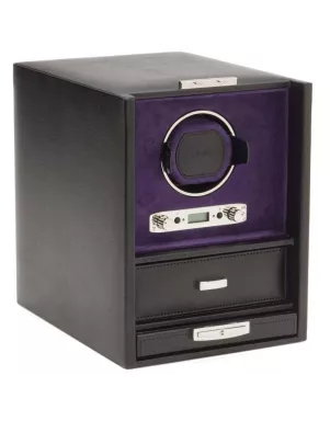 460628 Blake Single Watch Winder with Storage WOLF Black/Purple