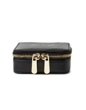 886002 Square Zip Jewelry Case - Black Wolf