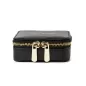 886002 Square Zip Jewelry Case - Black Wolf