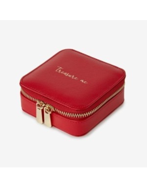886072 Square Zip Jewelry Case - Red Wolf