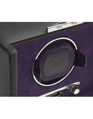460628 Blake Single Watch Winder with Storage WOLF Black/Purple