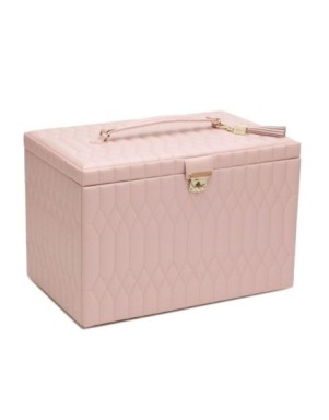 329515 Caroline Extra Large Jewelry Case WOLF Rose Quartz