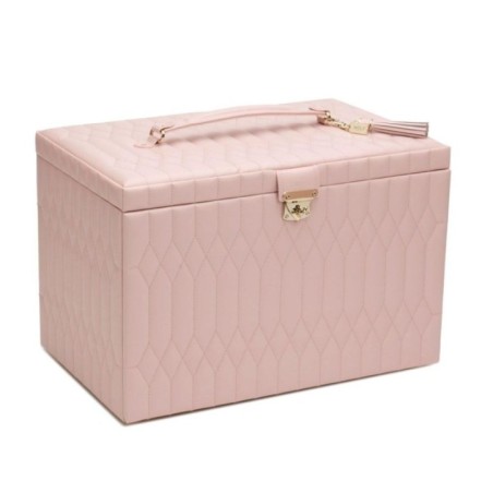 329515 Caroline Extra Large Jewelry Case WOLF Rose Quartz