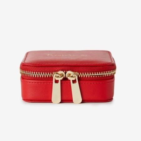 886072 Square Zip Jewelry Case - Red Wolf