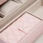 329515 Caroline Extra Large Jewelry Case WOLF Rose Quartz