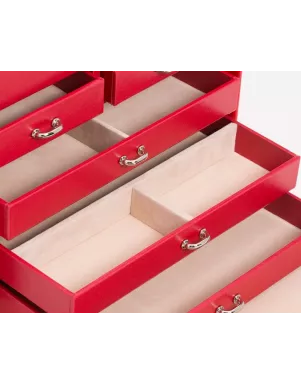 280114 Heritage Medium Jewelry Box - Red Wolf