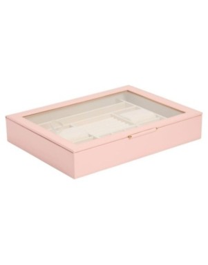 392415 Sophia Jewelry Box with window WOLF Rose Quartz