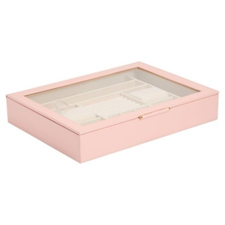 392415 Sophia Jewelry Box with window WOLF Rose Quartz