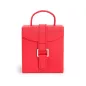 281214 Heritage Fold-out Jewelry Box - Red Saffiano Wolf