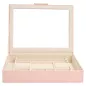392415 Sophia Jewelry Box with window WOLF Rose Quartz