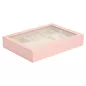 392415 Sophia Jewelry Box with window WOLF Rose Quartz