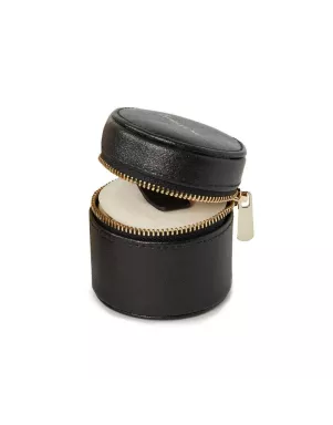 886202 Round Mini Zip Case - Black Wolf