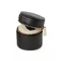886202 Round Mini Zip Case - Black Wolf