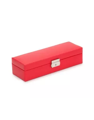 280314 Heritage Safe Deposit Box - Red Saffiano Wolf