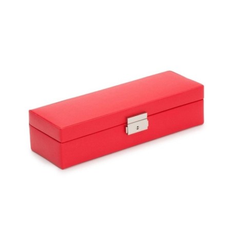 280314 Heritage Safe Deposit Box - Red Saffiano Wolf