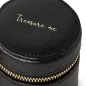 886202 Round Mini Zip Case - Black Wolf