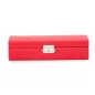 280314 Heritage Safe Deposit Box - Red Saffiano Wolf
