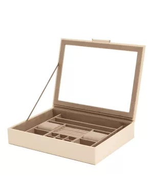392453 Sophia Jewelry Box with window WOLF Ivory