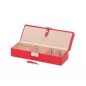 280314 Heritage Safe Deposit Box - Red Saffiano Wolf
