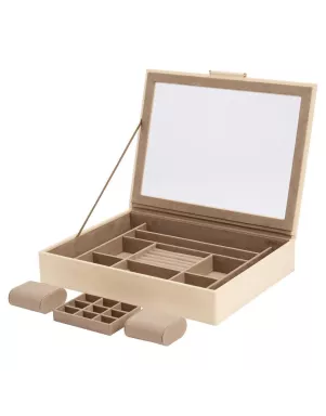 392453 Sophia Jewelry Box with window WOLF Ivory