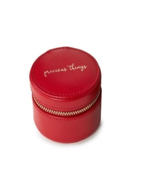 886272 Round Mini Zip Case - Red Wolf