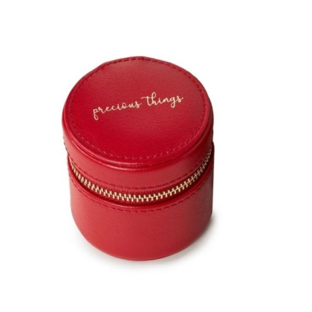 886272 Round Mini Zip Case - Red Wolf