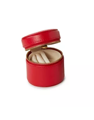886272 Round Mini Zip Case - Red Wolf