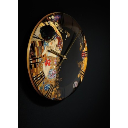 GOE-67069021 The Kiss - Artis Orbis Gustav Klimt Wall clock 31 cm Goebel