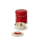 886272 Round Mini Zip Case - Red Wolf