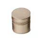 886278 Round Mini Zip Case - Pewter Wolf